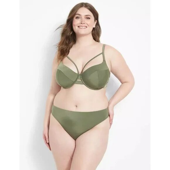 Lane Bryant Cacique Tanga Swim Brief 20 - Picture 3 of 3